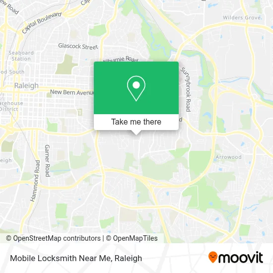 Mobile Locksmith Near Me map