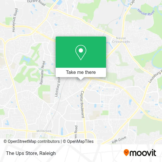 The Ups Store map