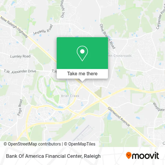 Bank Of America Financial Center map