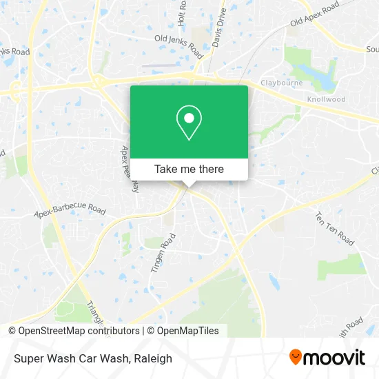 Super Wash Car Wash map