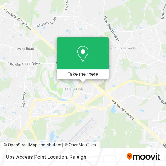 Ups Access Point Location map