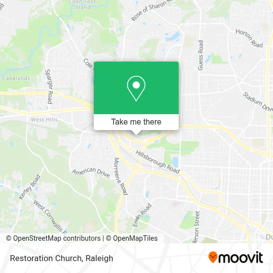 Restoration Church map