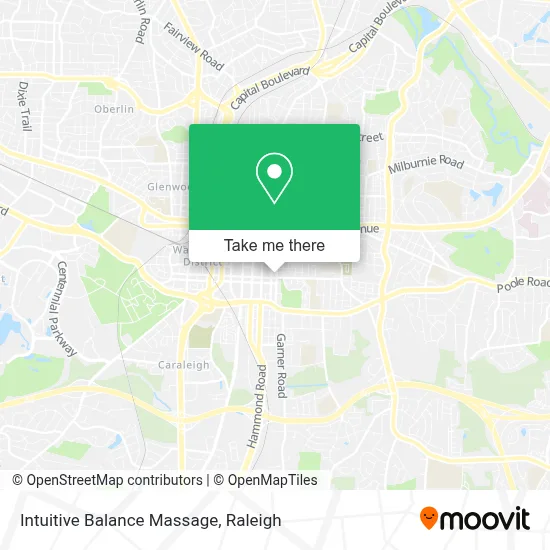 Intuitive Balance Massage map