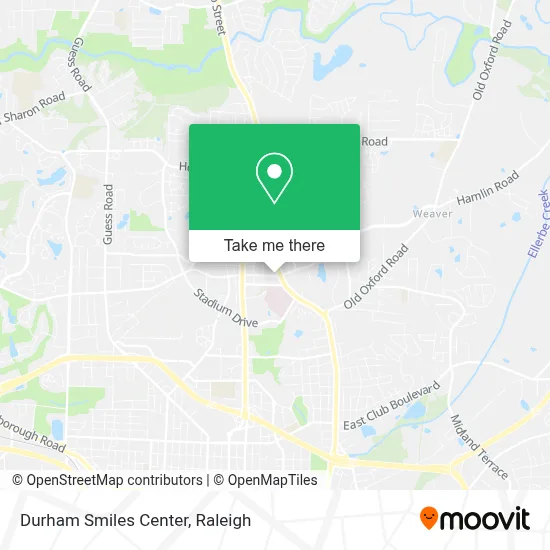 Durham Smiles Center map