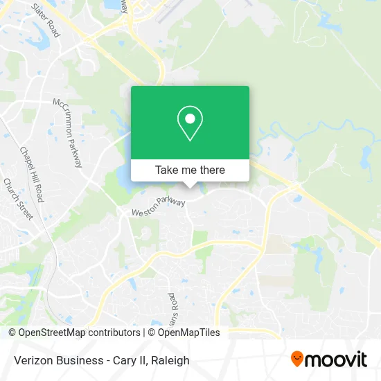 Verizon Business - Cary II map