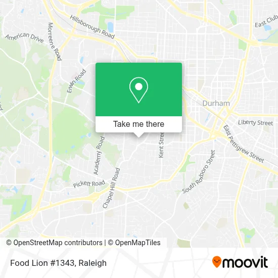 Food Lion #1343 map