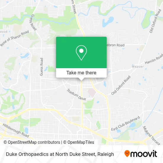 Duke Orthopaedics at North Duke Street map