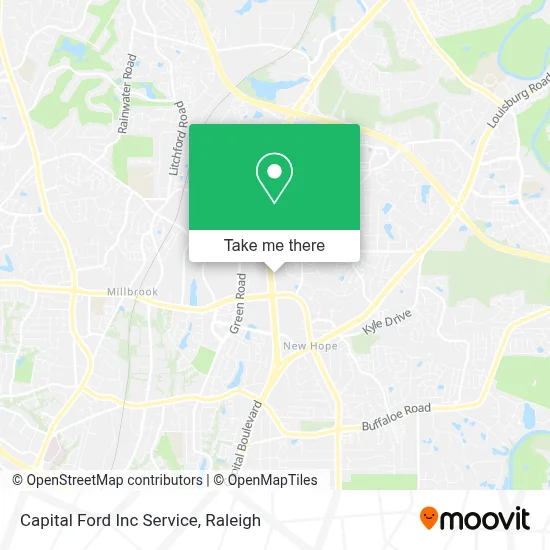 Capital Ford Inc Service map