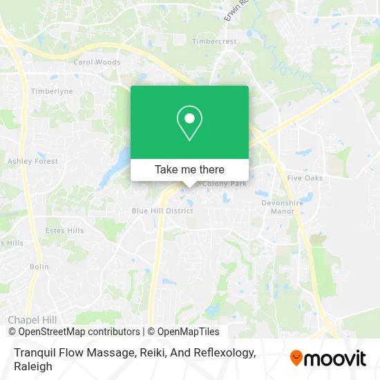 Tranquil Flow Massage, Reiki, And Reflexology map