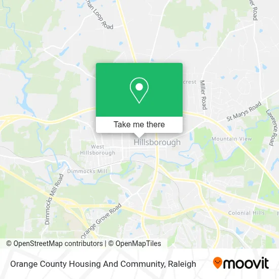 Orange County Housing And Community map