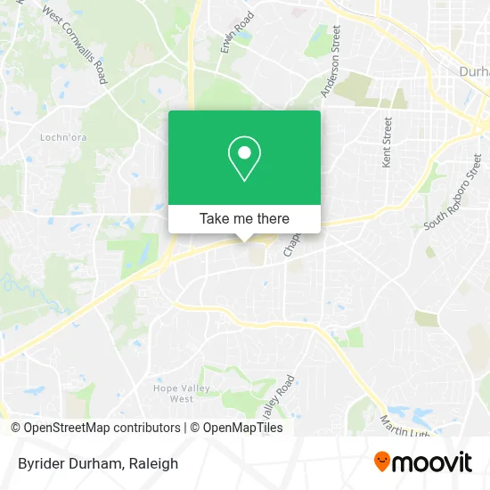 Byrider Durham map
