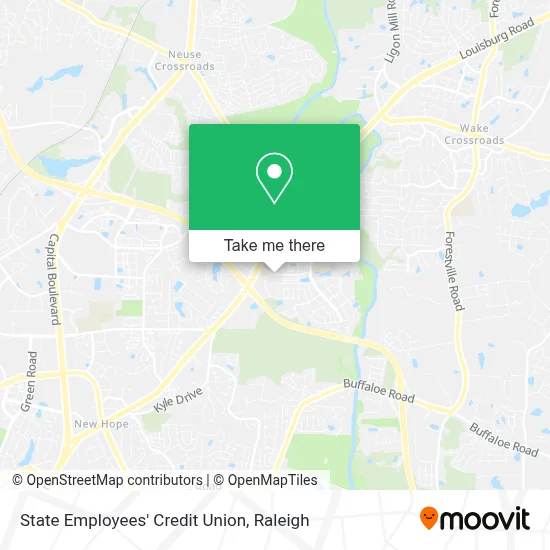 State Employees' Credit Union map