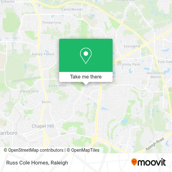 Russ Cole Homes map