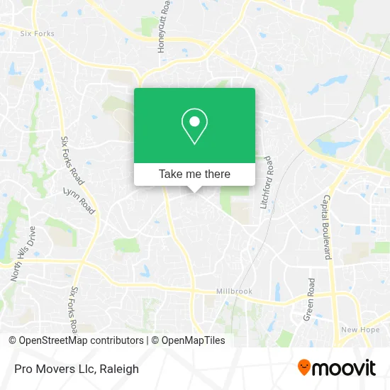 Pro Movers Llc map