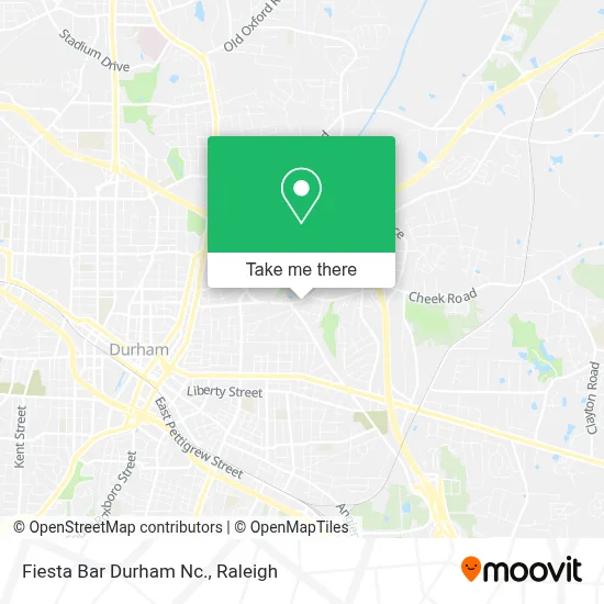 Fiesta Bar Durham Nc. map