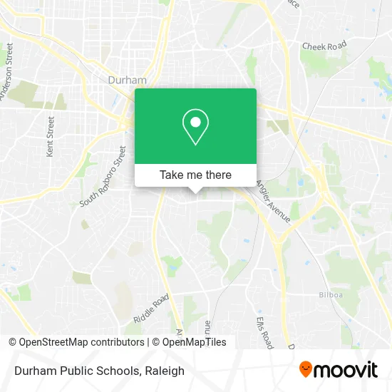 Durham Public Schools map
