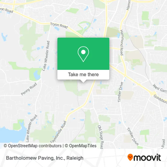 Bartholomew Paving, Inc. map