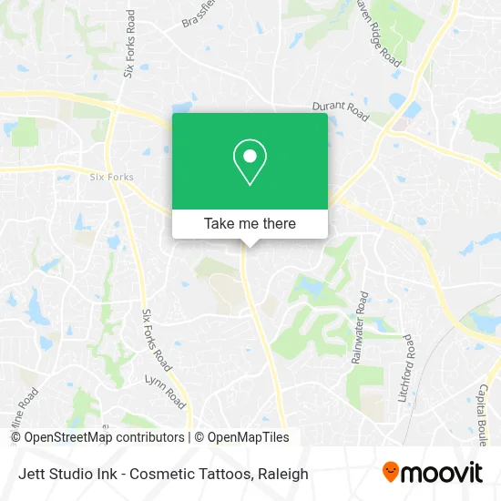 Jett Studio Ink - Cosmetic Tattoos map