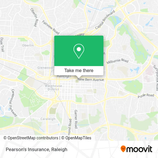 Pearson's Insurance map