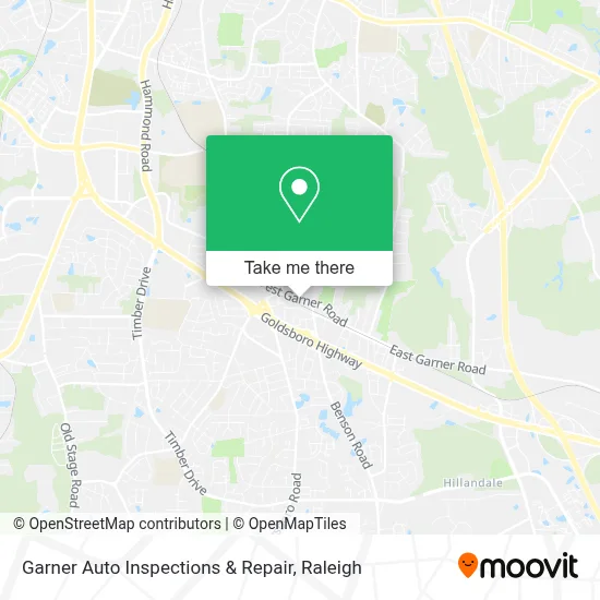 Garner Auto Inspections & Repair map