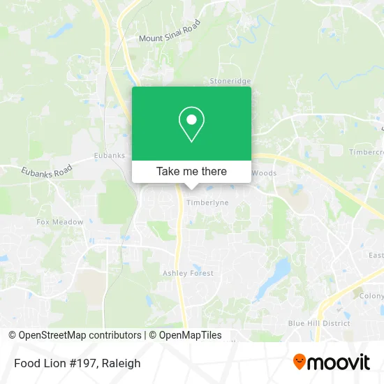 Food Lion #197 map