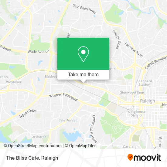 The Bliss Cafe map