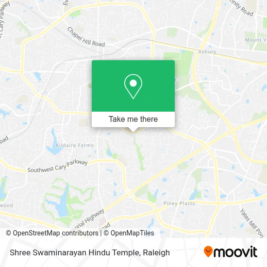 Shree Swaminarayan Hindu Temple map
