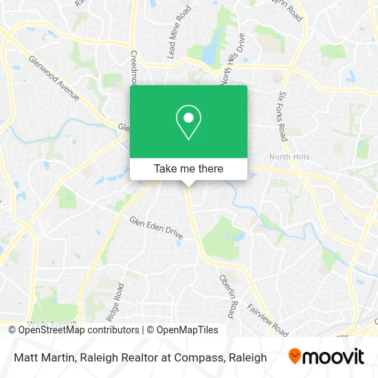 Matt Martin, Raleigh Realtor at Compass map