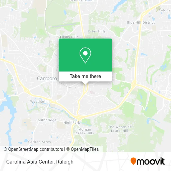 Carolina Asia Center map