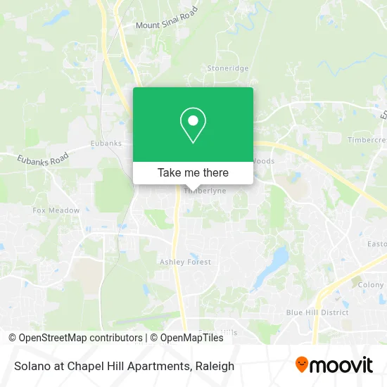 Solano at Chapel Hill Apartments map