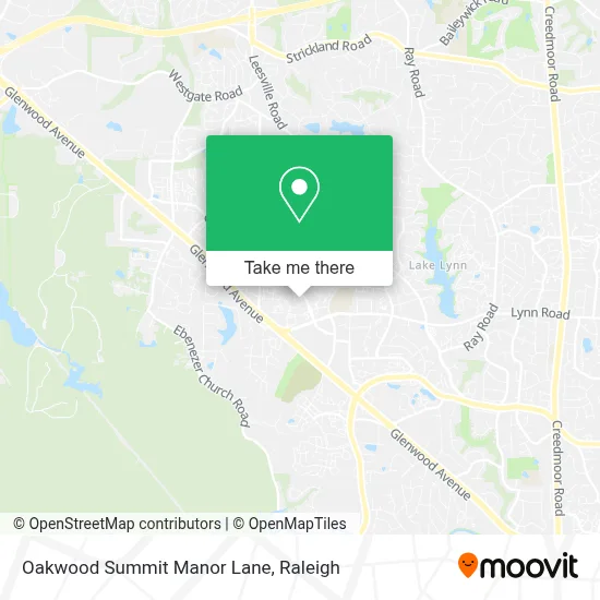 Oakwood Summit Manor Lane map