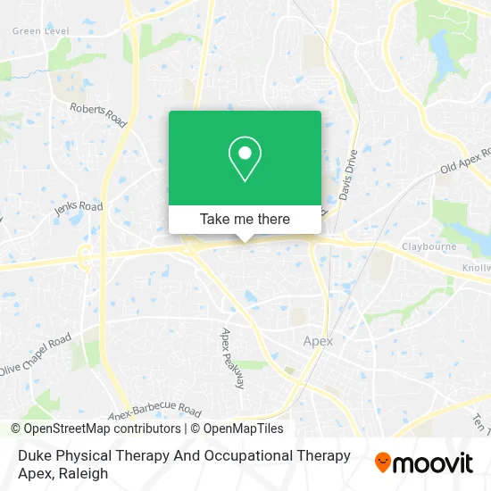 Duke Physical Therapy And Occupational Therapy Apex map