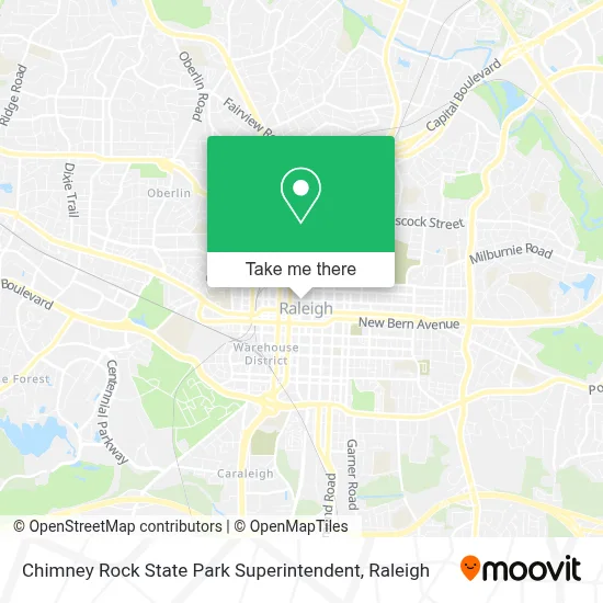 Chimney Rock State Park Superintendent map