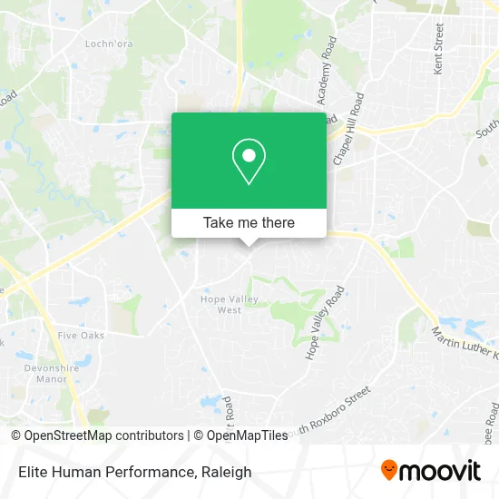 Elite Human Performance map