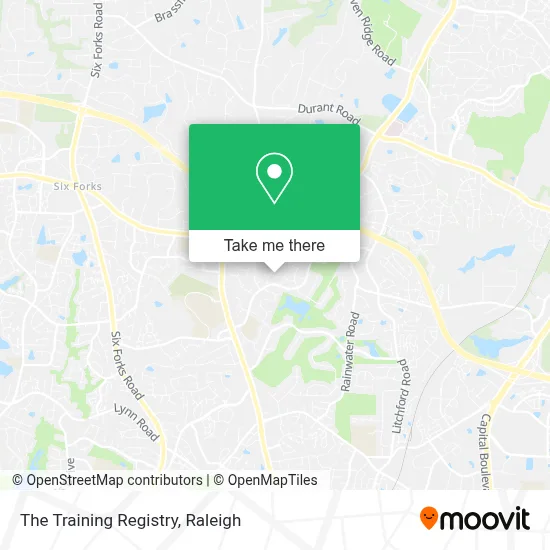 The Training Registry map