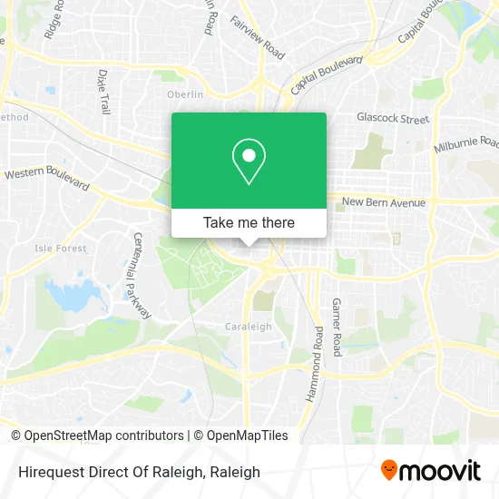 Hirequest Direct Of Raleigh map