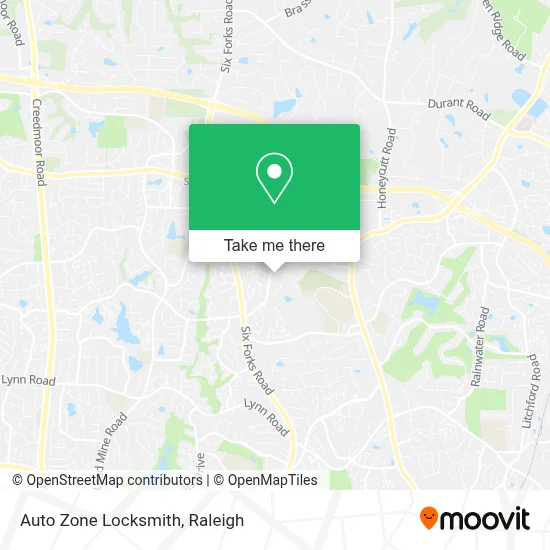 Auto Zone Locksmith map