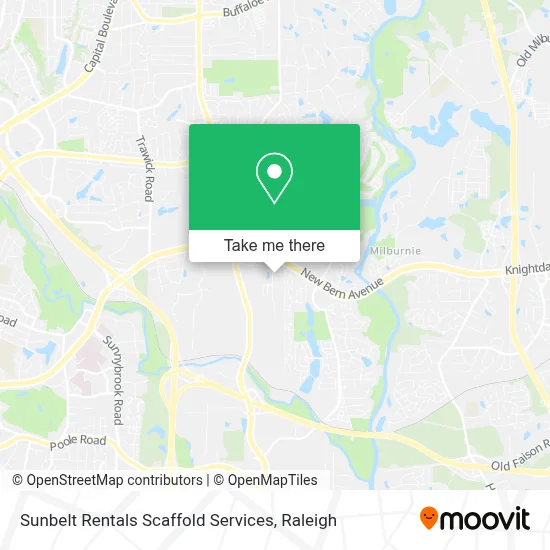 Sunbelt Rentals Scaffold Services map