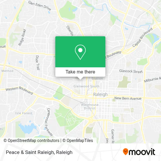 Peace & Saint Raleigh map