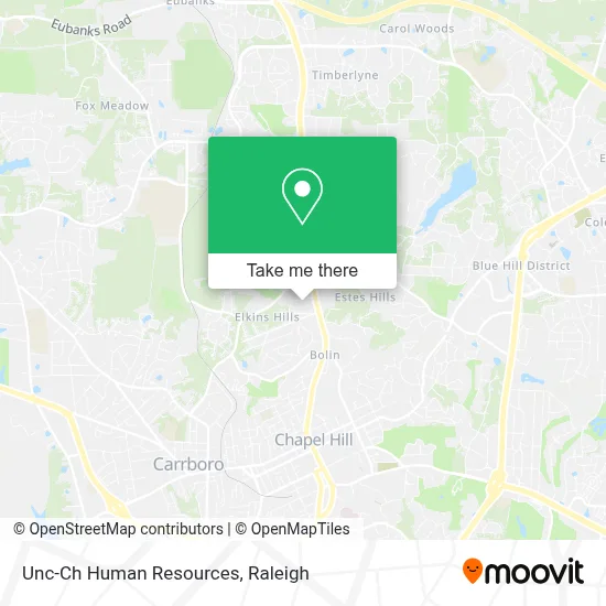 Unc-Ch Human Resources map