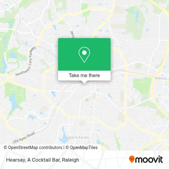 Hearsay, A Cocktail Bar map