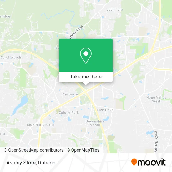 Ashley Store map