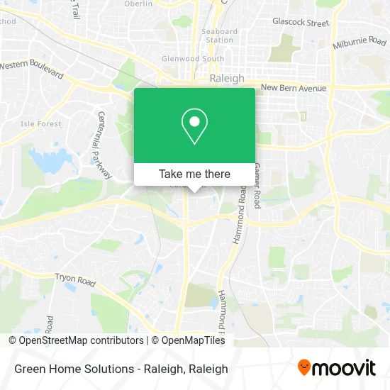 Green Home Solutions - Raleigh map