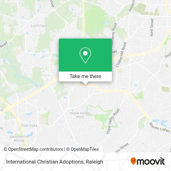 International Christian Adoptions map