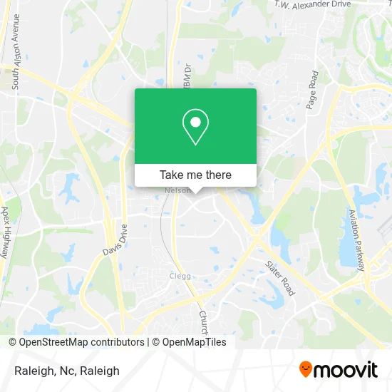 Raleigh, Nc map