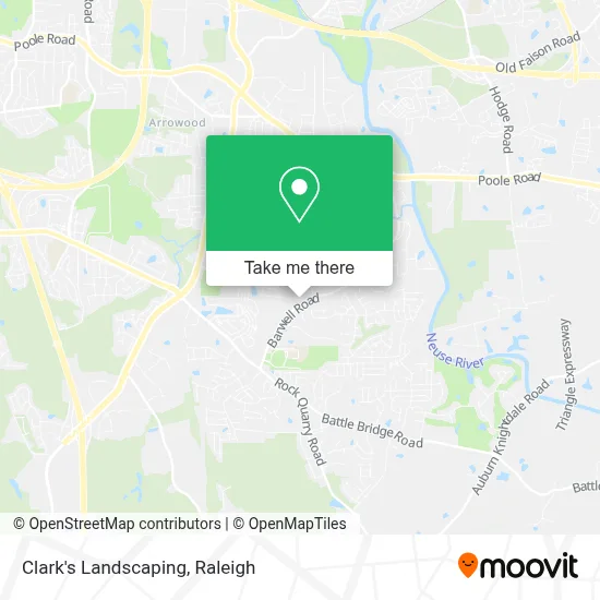 Clark's Landscaping map