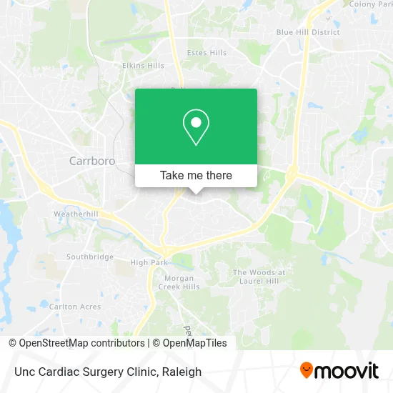 Unc Cardiac Surgery Clinic map