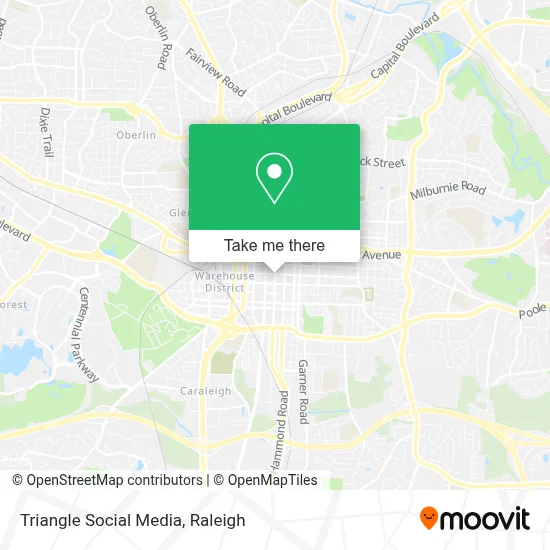 Triangle Social Media map
