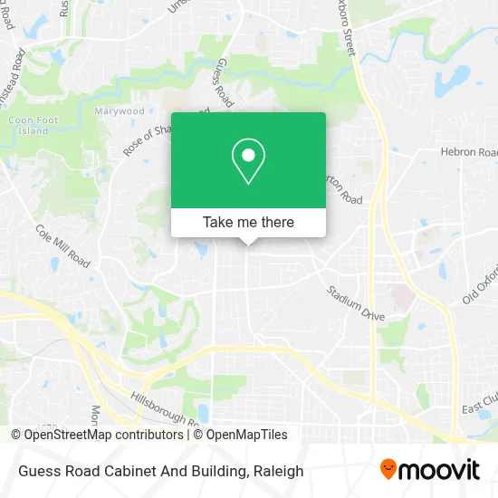 Guess Road Cabinet And Building map