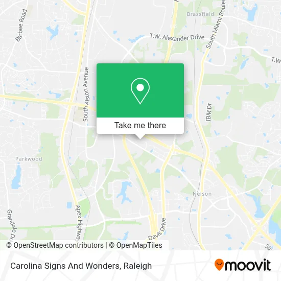 Carolina Signs And Wonders map